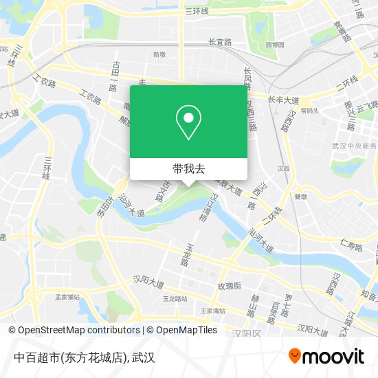中百超市(东方花城店)地图