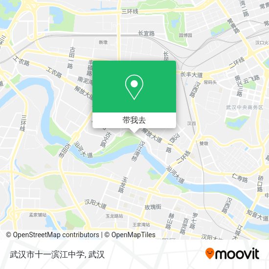 武汉市十一滨江中学地图