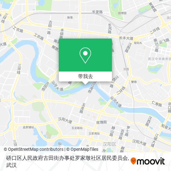 硚口区人民政府古田街办事处罗家墩社区居民委员会地图