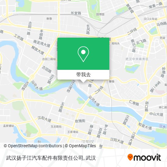 武汉扬子江汽车配件有限责任公司地图