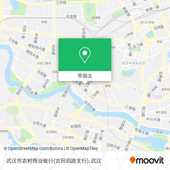 武汉市农村商业银行(古田四路支行)地图