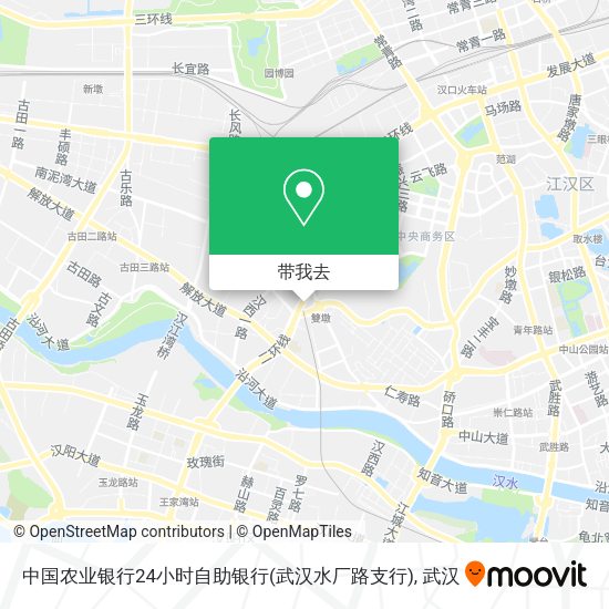 中国农业银行24小时自助银行(武汉水厂路支行)地图