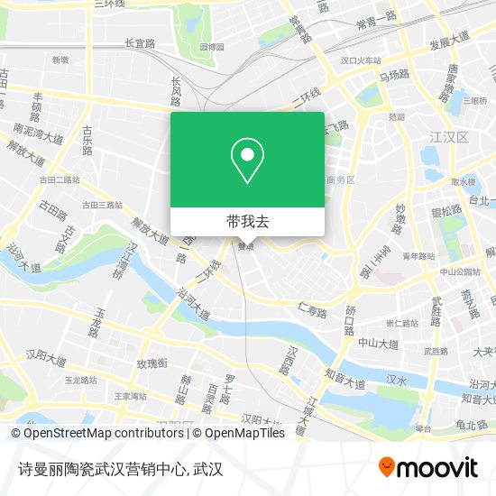 诗曼丽陶瓷武汉营销中心地图