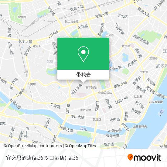 宜必思酒店(武汉汉口酒店)地图