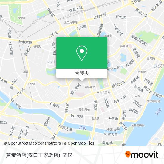 莫泰酒店(汉口王家墩店)地图