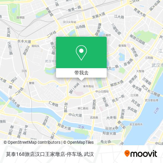 莫泰168旅店汉口王家墩店-停车场地图