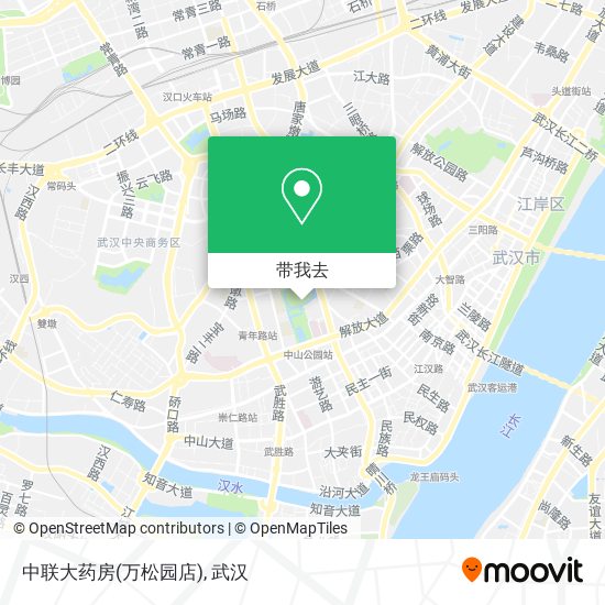 中联大药房(万松园店)地图