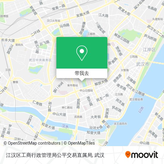 江汉区工商行政管理局公平交易直属局地图