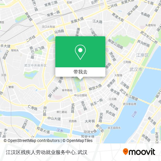 江汉区残疾人劳动就业服务中心地图