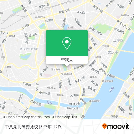 中共湖北省委党校-图书馆地图