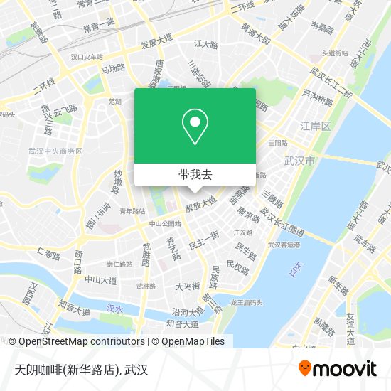 天朗咖啡(新华路店)地图