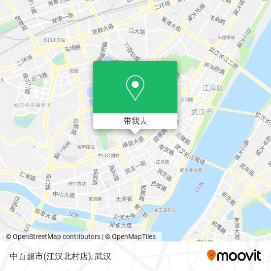 中百超市(江汉北村店)地图