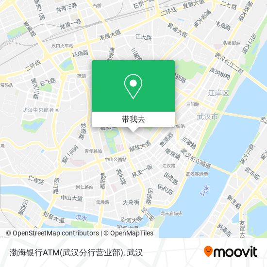 渤海银行ATM(武汉分行营业部)地图