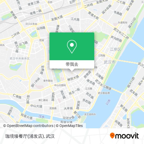 珈境臻餐厅(浦发店)地图