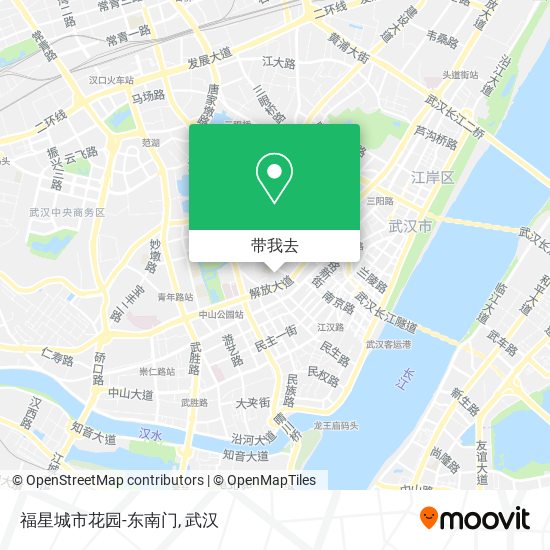 福星城市花园-东南门地图