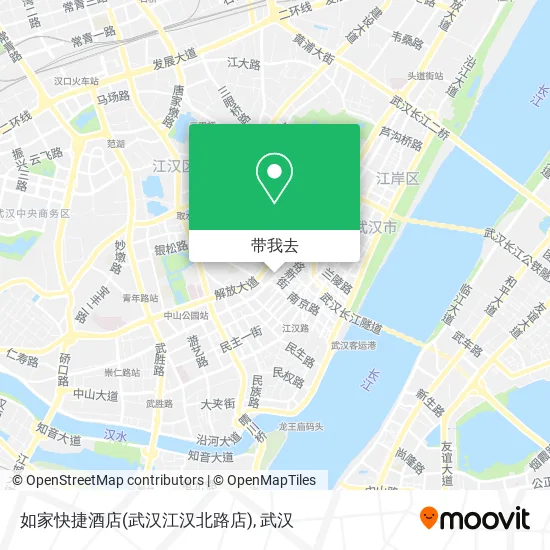 如家快捷酒店(武汉江汉北路店)地图