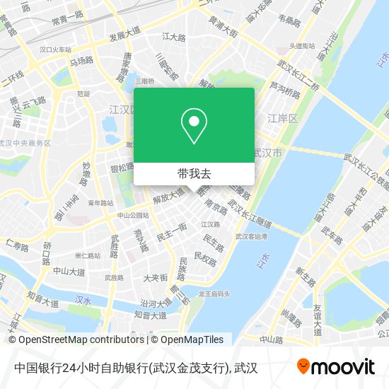 中国银行24小时自助银行(武汉金茂支行)地图