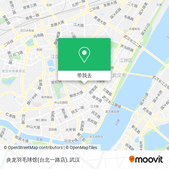 炎龙羽毛球馆(台北一路店)地图