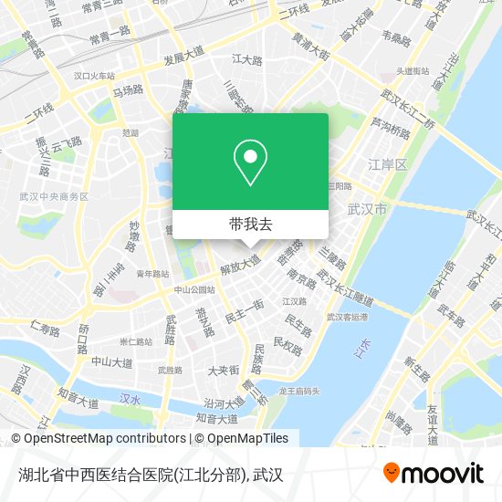 湖北省中西医结合医院(江北分部)地图