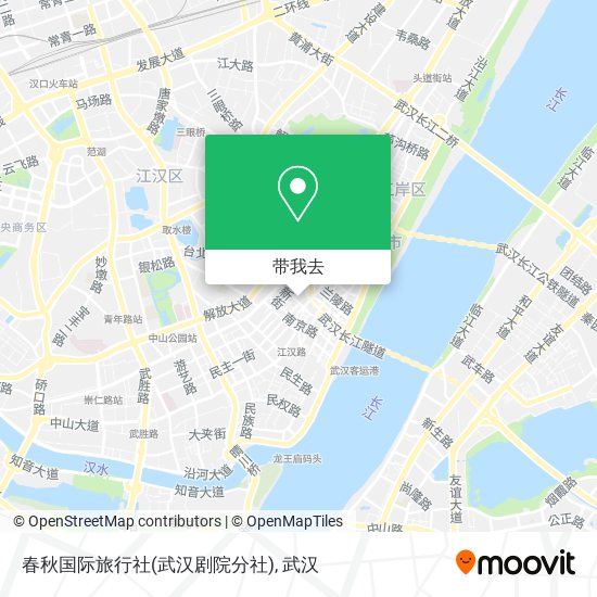 春秋国际旅行社(武汉剧院分社)地图