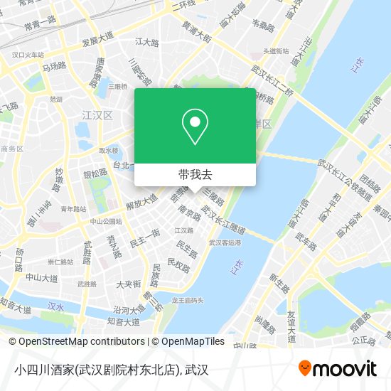 小四川酒家(武汉剧院村东北店)地图