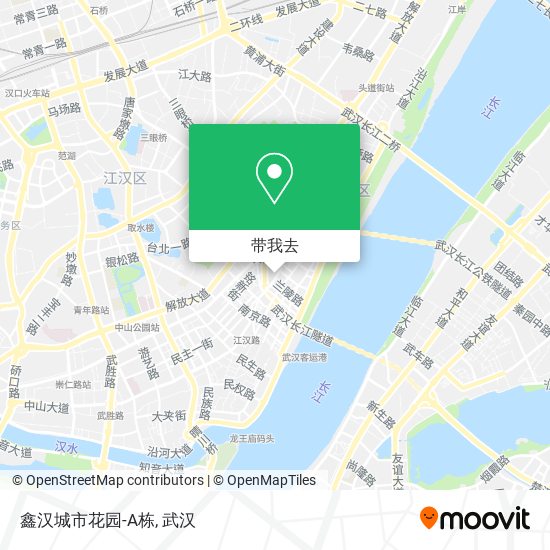 鑫汉城市花园-A栋地图