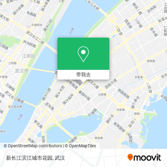 新长江滨江城市花园地图