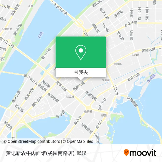 黄记新农牛肉面馆(杨园南路店)地图