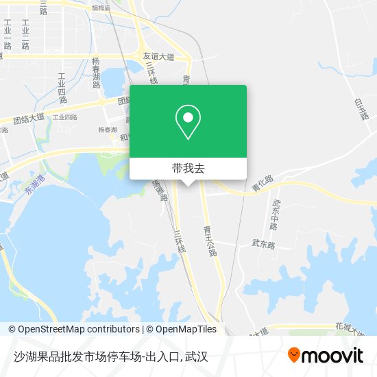 沙湖果品批发市场停车场-出入口地图