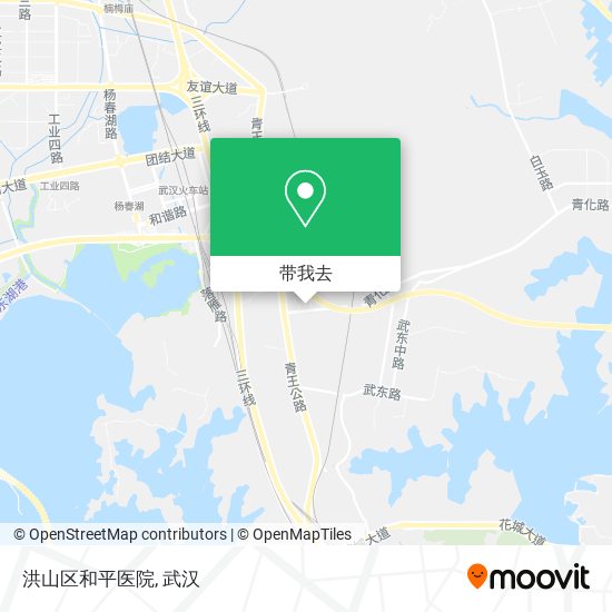洪山区和平医院地图