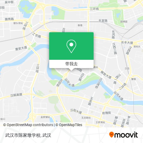 武汉市陈家墩学校地图