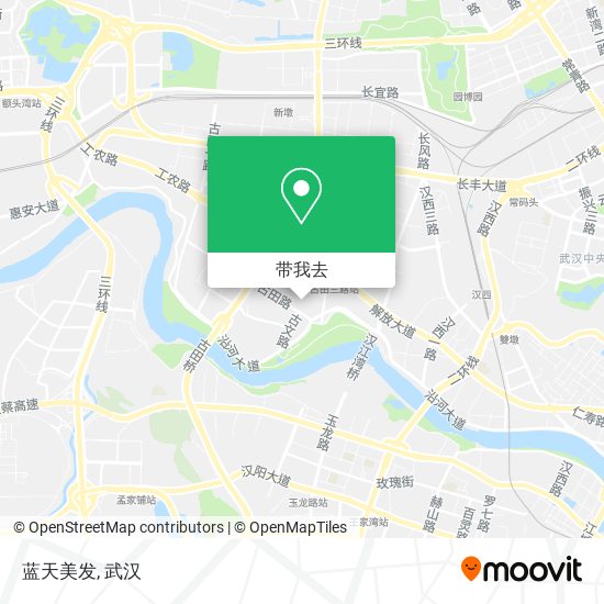 蓝天美发地图