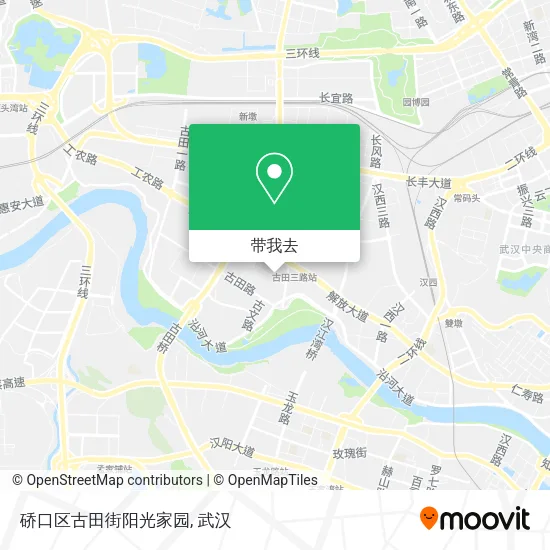 硚口区古田街阳光家园地图