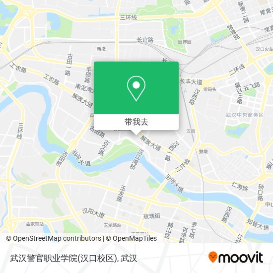 武汉警官职业学院(汉口校区)地图