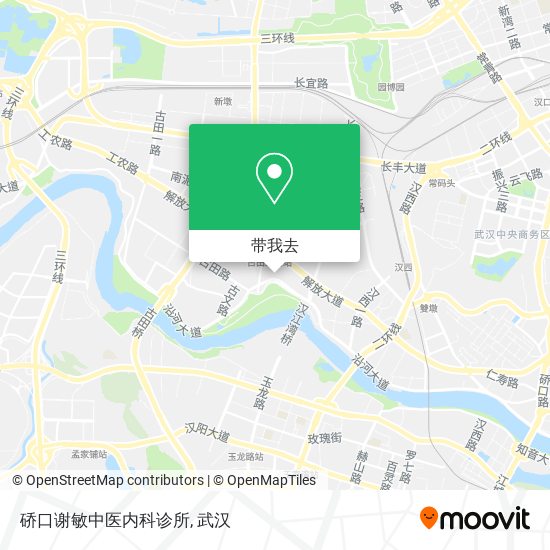 硚口谢敏中医内科诊所地图