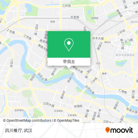 四川餐厅地图