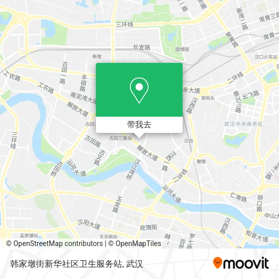 韩家墩街新华社区卫生服务站地图