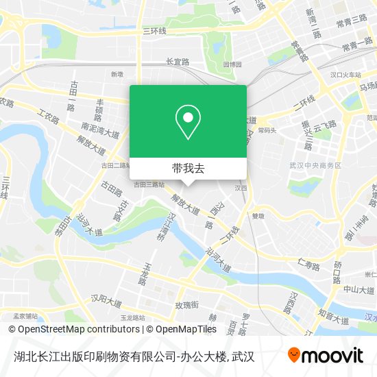 湖北长江出版印刷物资有限公司-办公大楼地图