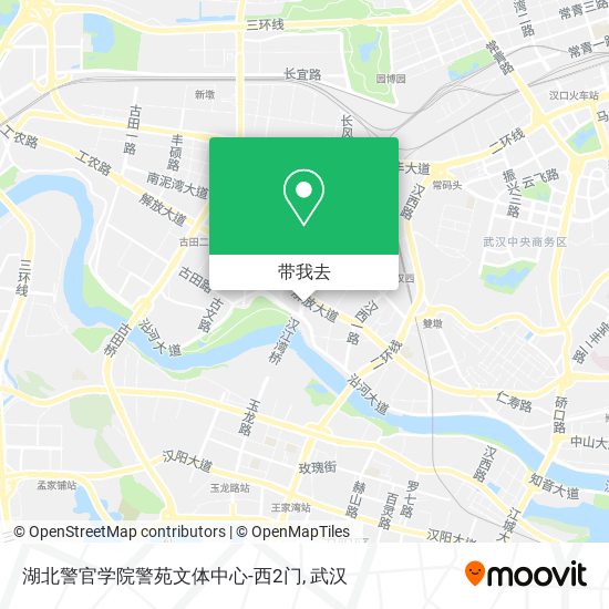 湖北警官学院警苑文体中心-西2门地图