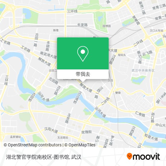 湖北警官学院南校区-图书馆地图