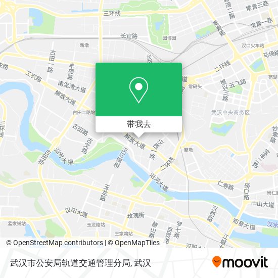 武汉市公安局轨道交通管理分局地图