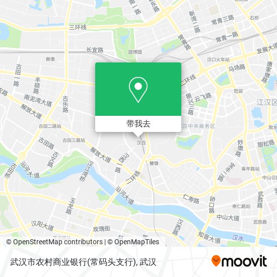 武汉市农村商业银行(常码头支行)地图