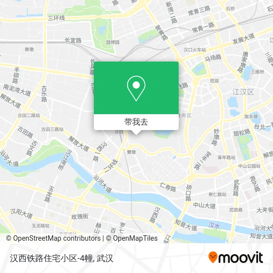 汉西铁路住宅小区-4幢地图