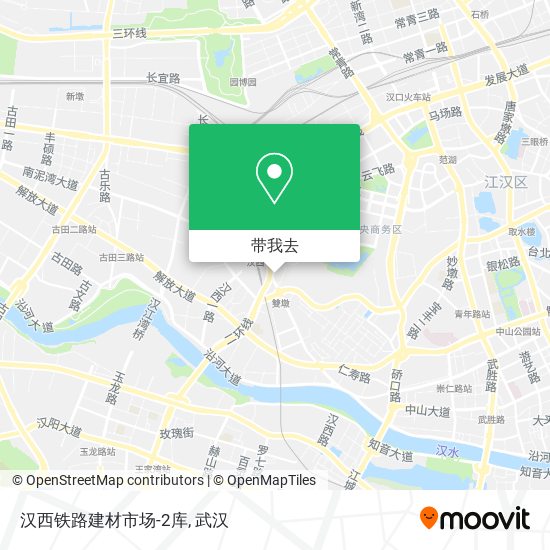 汉西铁路建材市场-2库地图
