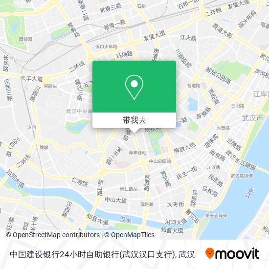 中国建设银行24小时自助银行(武汉汉口支行)地图
