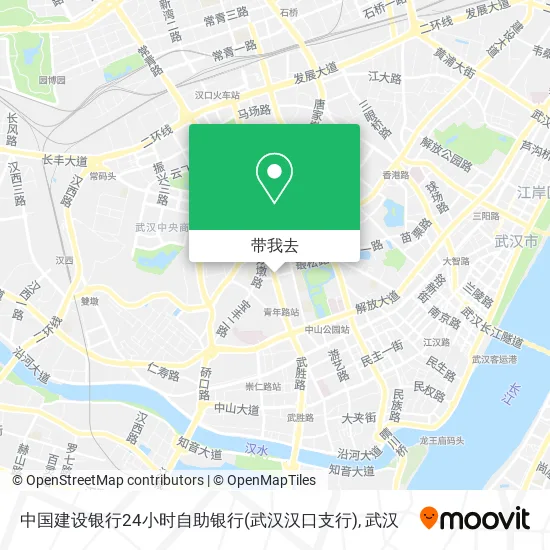 中国建设银行24小时自助银行(武汉汉口支行)地图