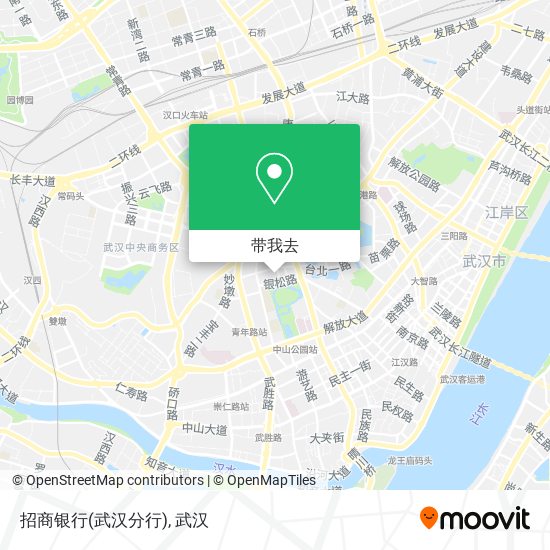 招商银行(武汉分行)地图