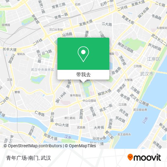 青年广场-南门地图