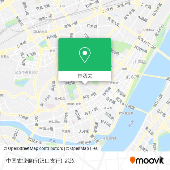 中国农业银行(汉口支行)地图