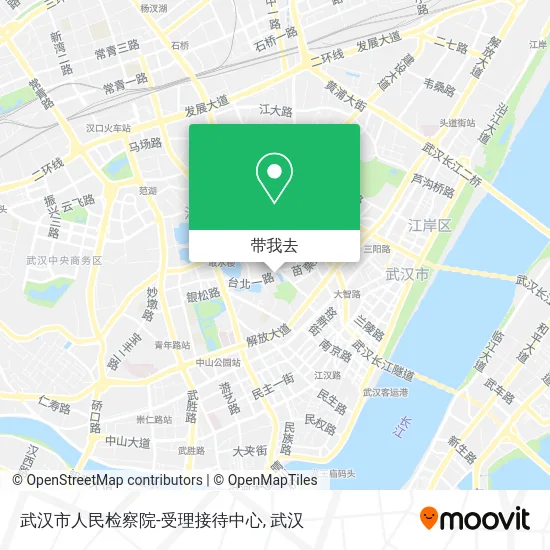 武汉市人民检察院-受理接待中心地图